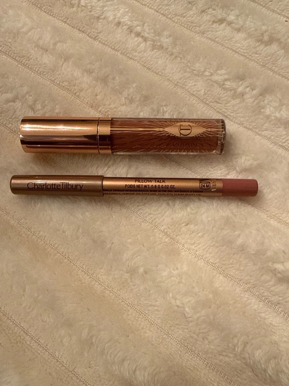 Charlotte Tilbury Pillow Talk Lip Liner and Gloss Duo in Nude Rose
